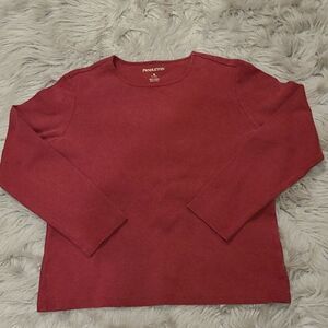 Pendleton womens‎ maroon long sleeve shirt 100% cotton size m